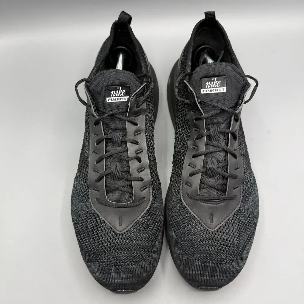 Nike Air Max Flyknit Racer Mens Black Running Sneakers Shoes Size 13